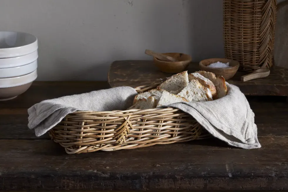 Bersama Rattan Bread Basket - Natural