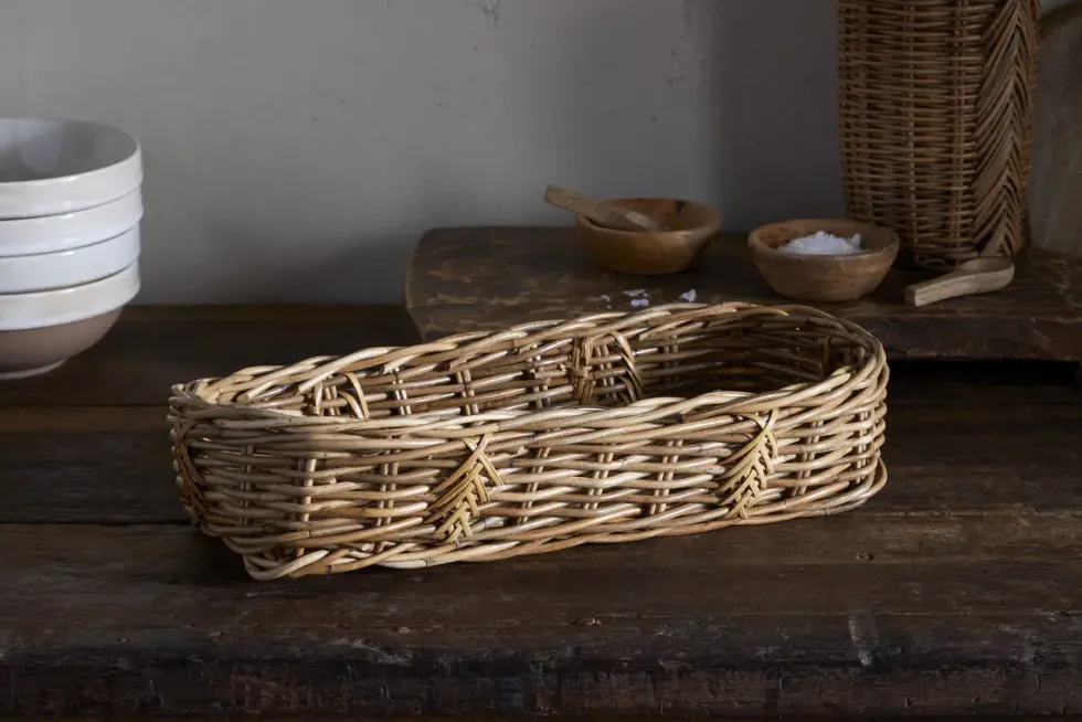 Bersama Rattan Bread Basket - Natural
