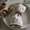 Bersama Rattan Napkin Rings - Natural - (Set of 4)
