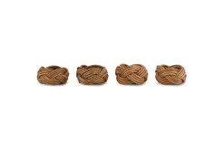 Bersama Rattan Napkin Rings - Natural - (Set of 4)