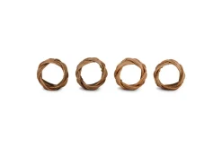 Bersama Rattan Napkin Rings - Natural - (Set of 4)