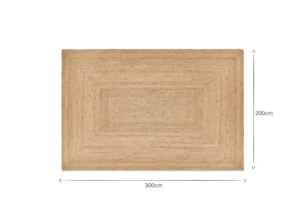 Braided Hemp Rug - Natural - Extra Large
