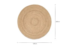 Braided Hemp Rug - Round