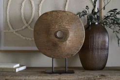 Cala Reclaimed Wood Objet on Stand - Natural
