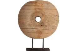 Cala Reclaimed Wood Objet on Stand - Natural
