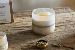 Cardamom & Amber 3 Wick Scented Candle - Aged Smoke - 3 Wick
