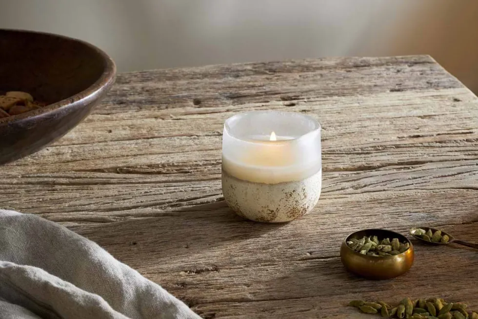 Cardamom & Amber 1 Wick Scented Candle - Aged Smoke - 1 Wick