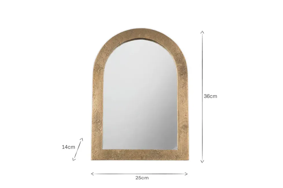 Cayce Cast Aluminum Vanity Mirror - Antique Brass