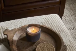 Cedarwood & Fig 1 Wick Scented Candle - Frosted Black - 1 Wick