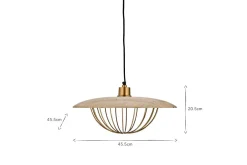 Chakai Wood & Metal Pendant - Large