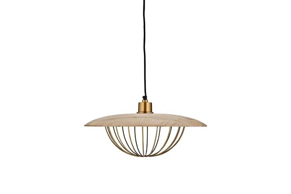 Chakai Wood & Metal Pendant - Large
