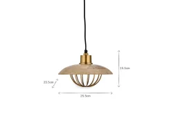 Chakai Wood & Metal Pendant - Small