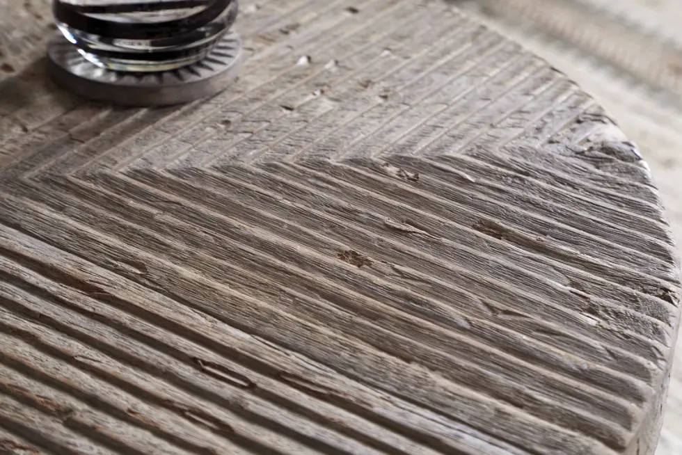 Chakala Reclaimed Wood Coffee Table - Reclaimed Wood & Iron