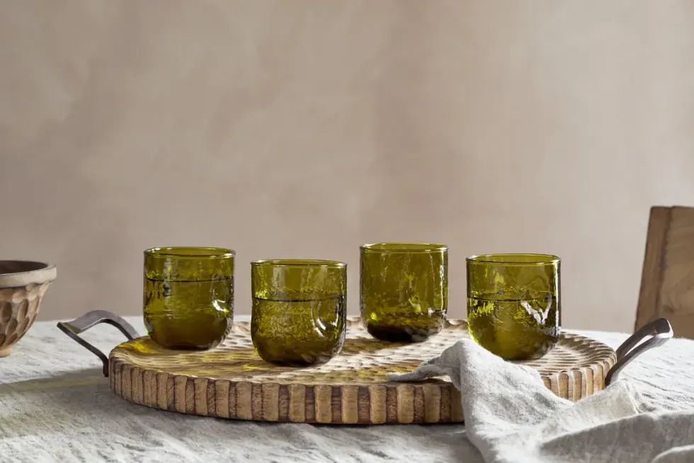 Chandani Tumbler - Green - Short (Set of 4)