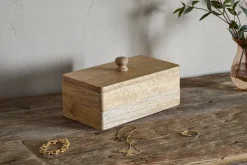 Chanya Mango Wood Jewellery Box - Natural