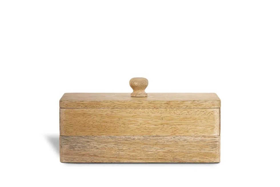 Chanya Mango Wood Jewellery Box - Natural