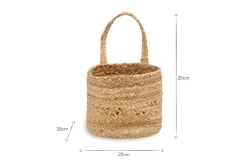 Chapad Hemp Wide Wall Hung Basket