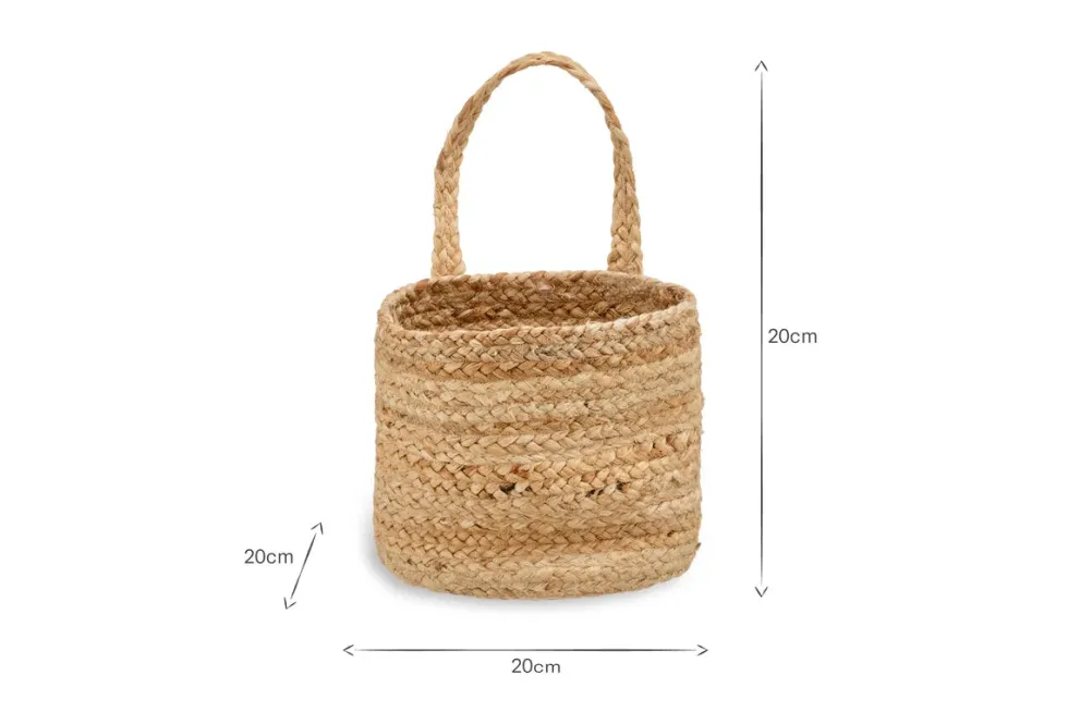 Chapad Hemp Wide Wall Hung Basket