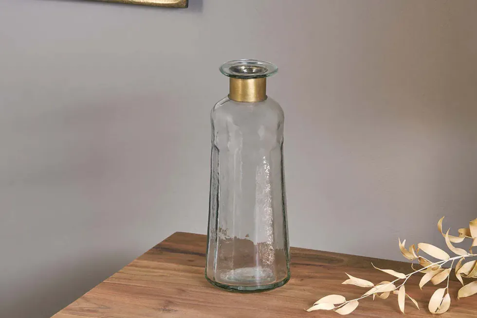 Chara Hammered Bottle - Decorative