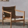 Dalibar Leather Lounger - Tan