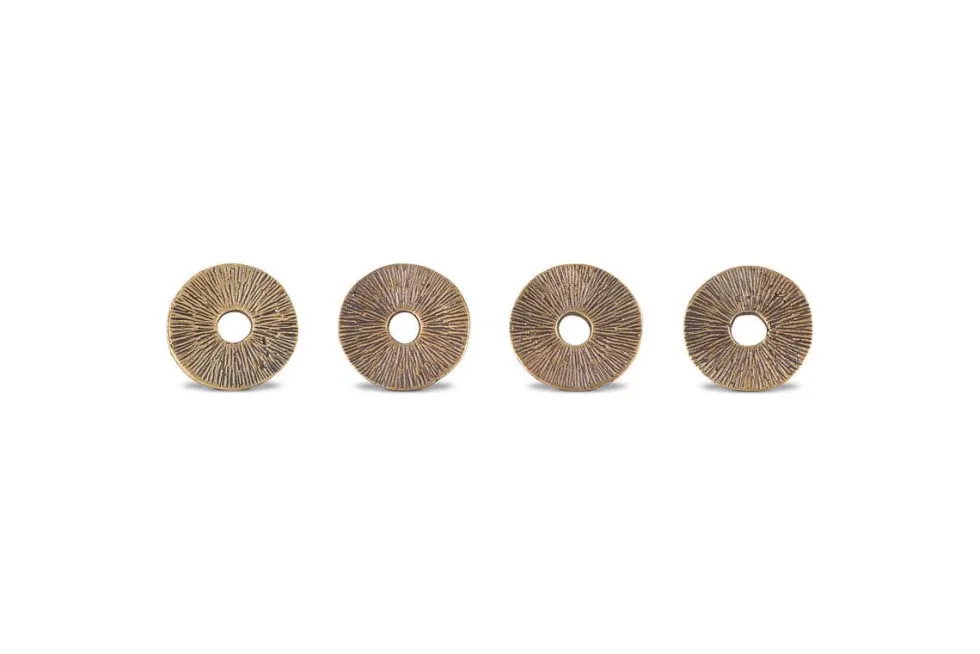 Dankuni Napkin Rings - Antique Brass (Set of 4)