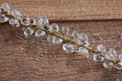 Danvi Glass Drop Garland - Brass & Clear