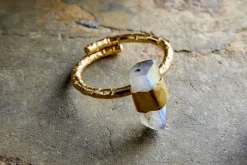 Darti Labradorite Ring - Gold