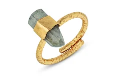 Darti Labradorite Ring - Gold