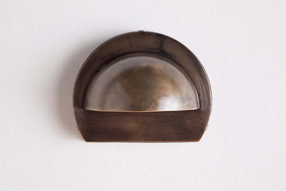 Datu Outdoor Wall Lamp - Antique Brass