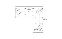 Deni Super Grand Right Hand Corner Sofa