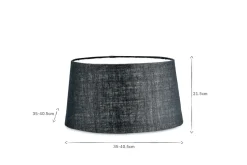Dia Jute Lampshade - Ink
