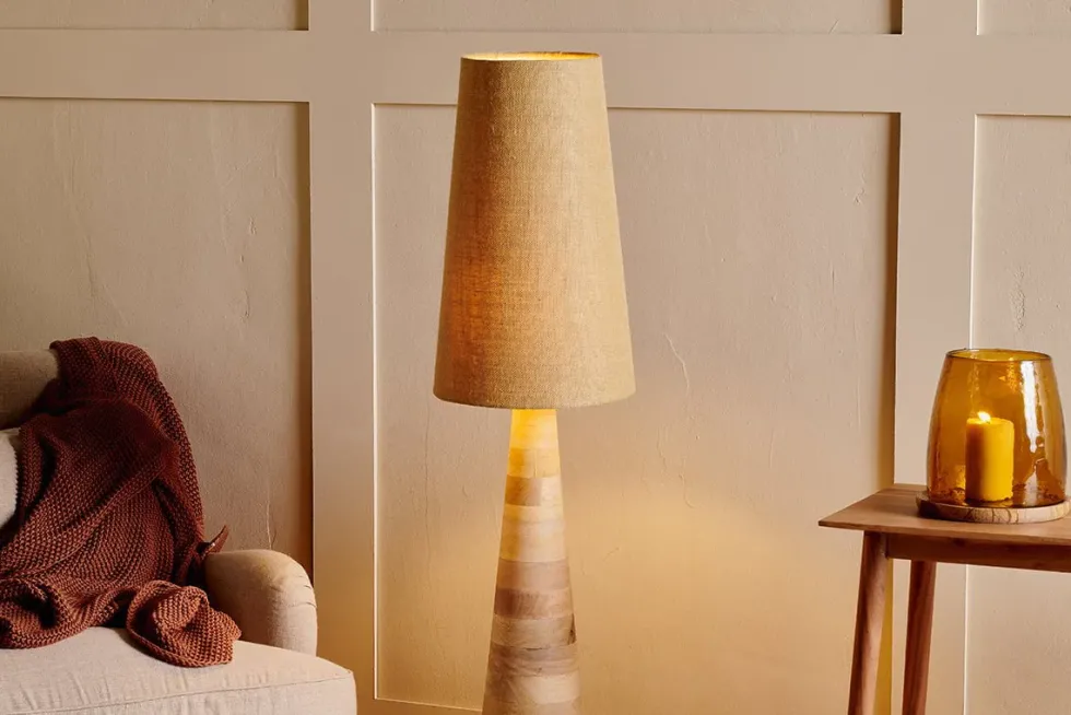 Dia Jute Tall Lampshade - Natural