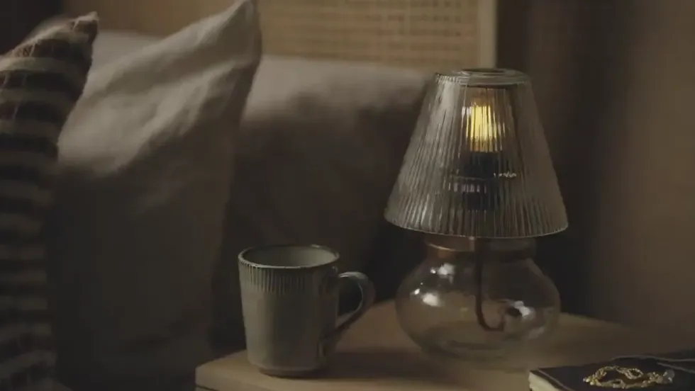 Dimalai Recycled Glass Table Lamp - Clear