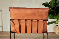 Durium Leather Lounger - Aged Tan