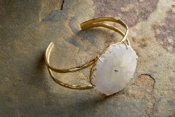 Dveep Solar Quartz Bracelet - Gold