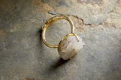 Dveep Solar Quartz Ring - Neutral