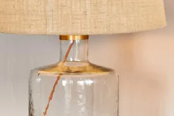 Edina Recycled Glass Table Lamp - Clear - Small