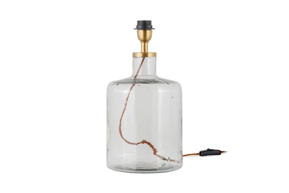 Edina Recycled Glass Table Lamp - Clear - Small