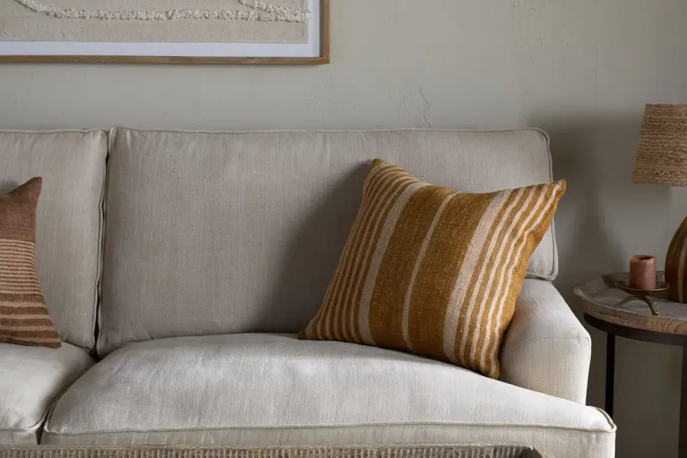 Eesha Jute Cushion Cover - Ochre