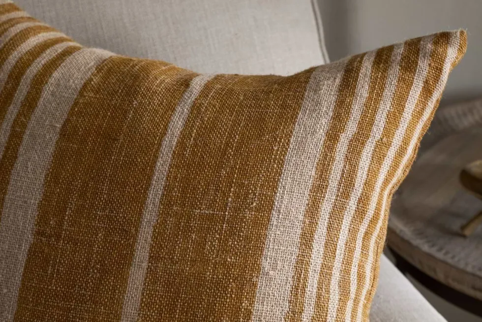 Eesha Jute Cushion Cover - Ochre