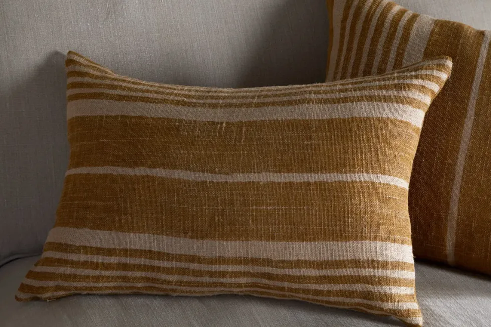 Eesha Jute Cushion Cover - Ochre