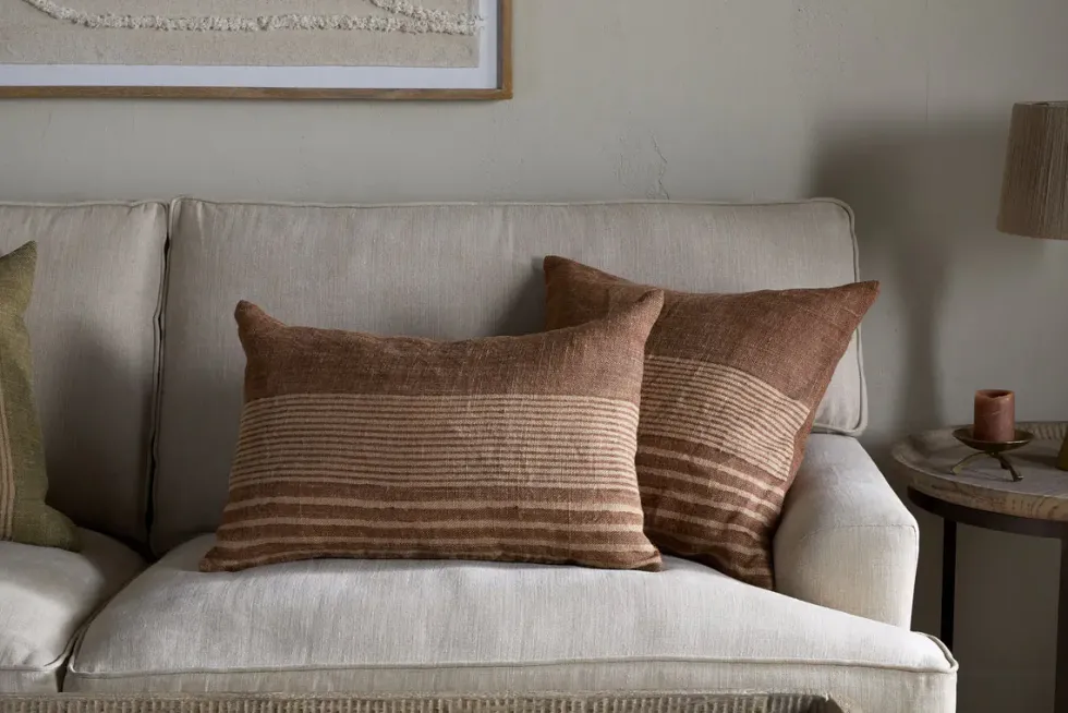 Eesha Jute Cushion Cover - Rust