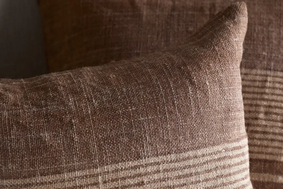 Eesha Jute Cushion Cover - Rust