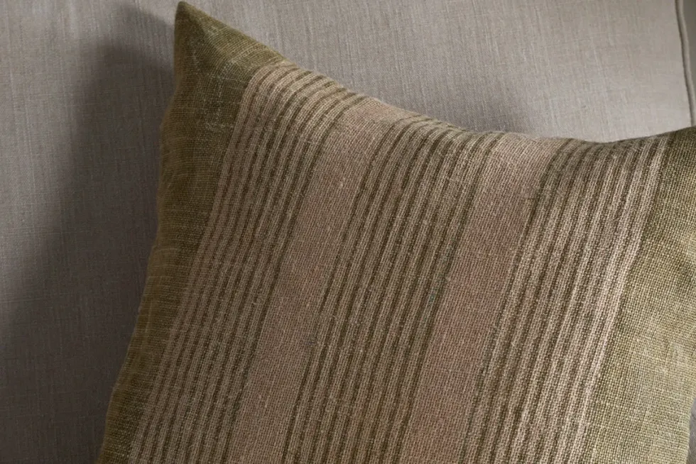 Eesha Jute Cushion Cover - Sage Green