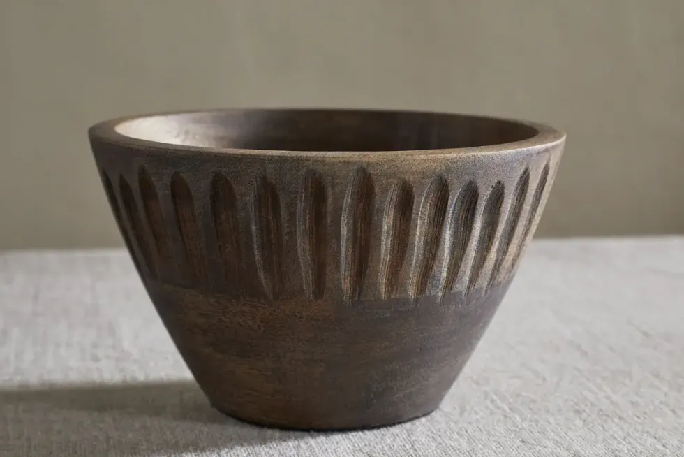 Eisha Serving Bowl - Brown