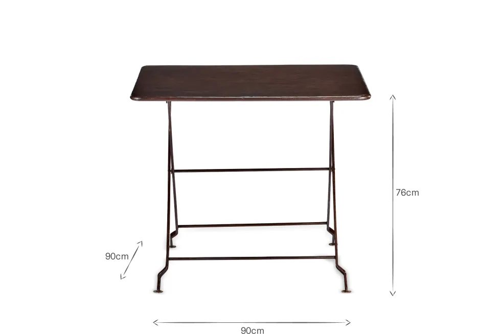 Ekete Iron Bistro Table - Large