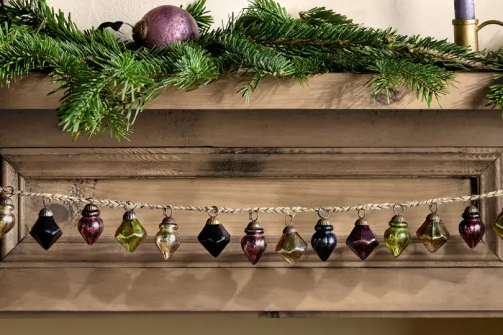 Ekiti Bauble Garland - Mixed Colour