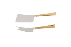 Ena Cheese Knife Set - Brushed Gold (Set of 2)