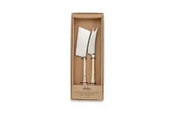 Ena Cheese Knife Set - Brushed Gold (Set of 2)