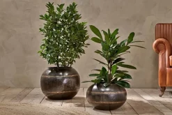 Endo Reclaimed Iron Globe Planter